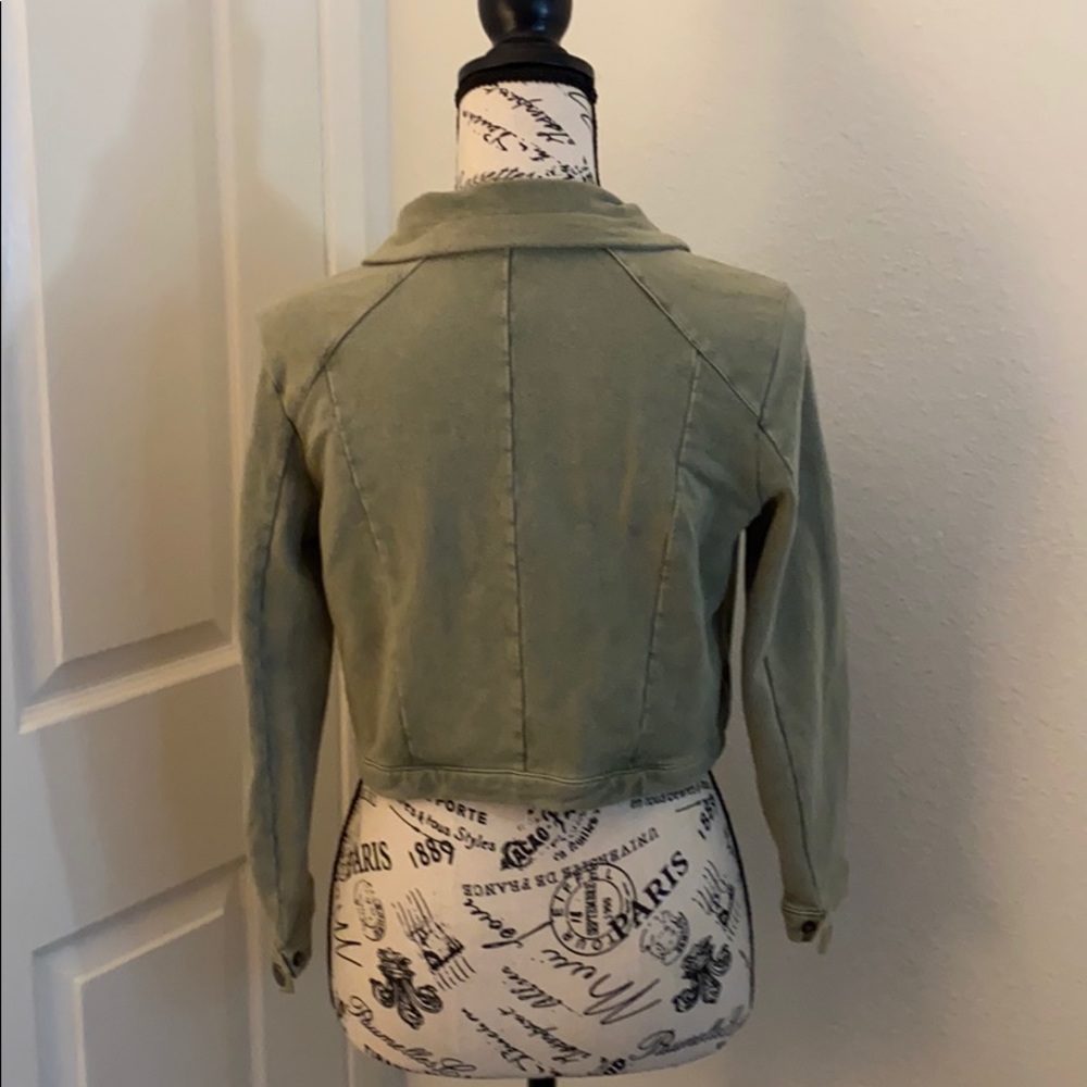 INC International Concepts Zipper Crop Jacket - Picture 8 of 8